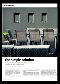 Outdoor Design & Living Magazine - foamfast